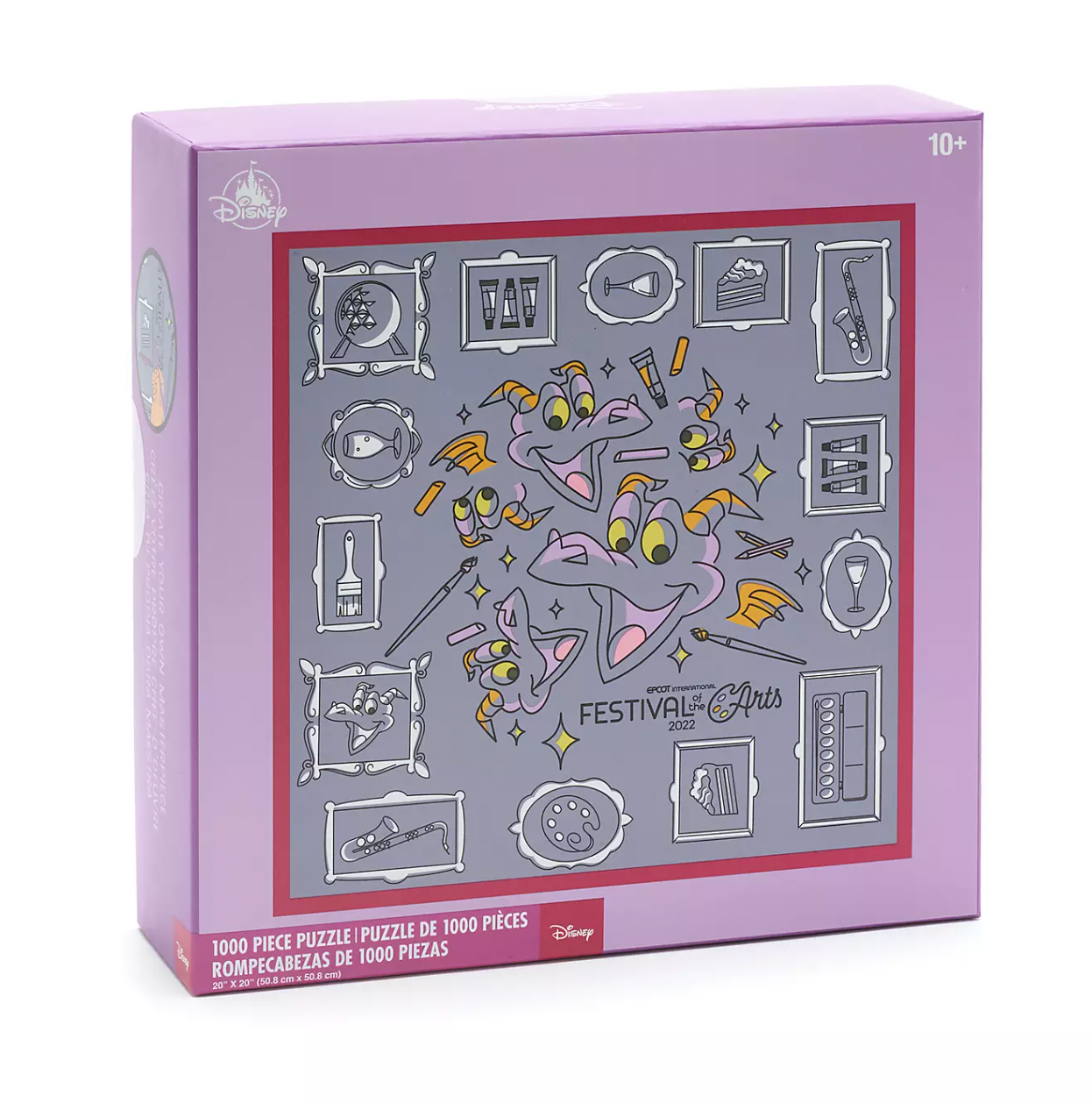 Disney Parks Epcot 2022 Festival of the Arts Figment 1000pcs Puzzle New with Box