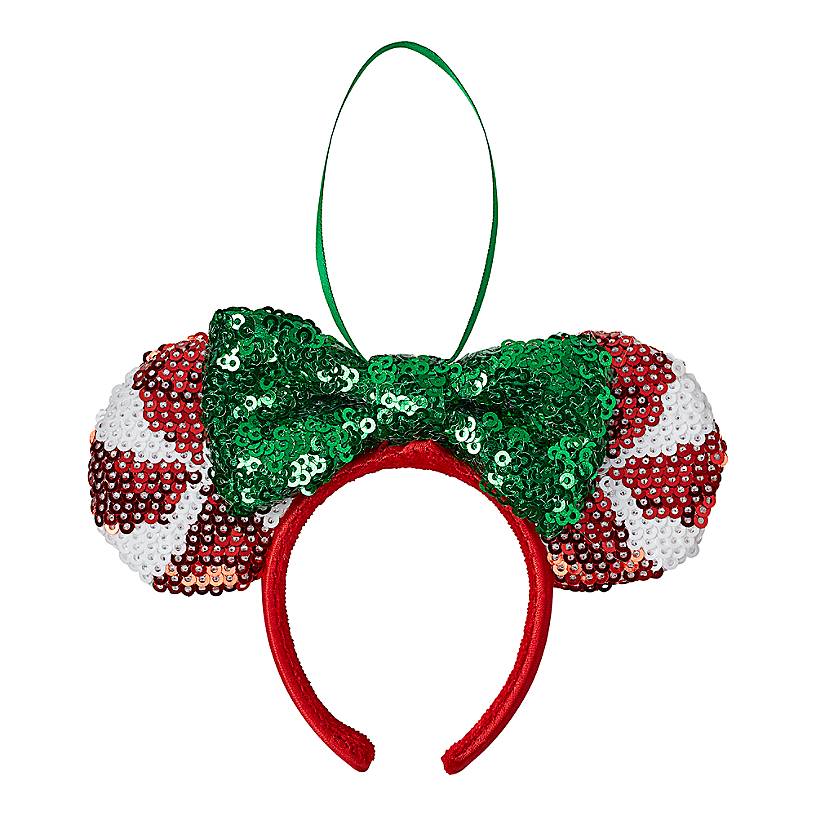 Disney Parks Minnie Mouse Ear Headband Christmas Ornament New with Tag