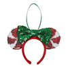 Disney Parks Minnie Mouse Ear Headband Christmas Ornament New with Tag
