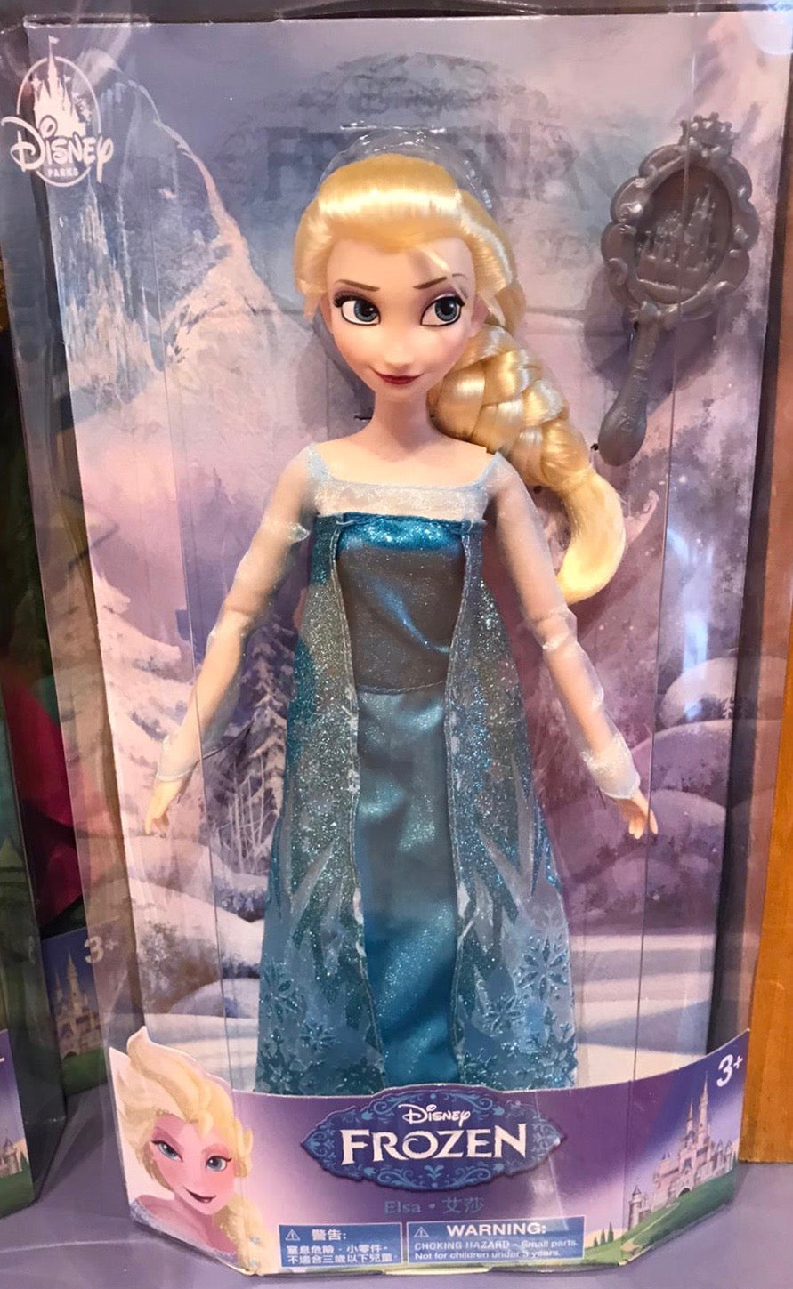 Disney Parks Frozen Princess Elsa Doll with Brush New Edition New with Box