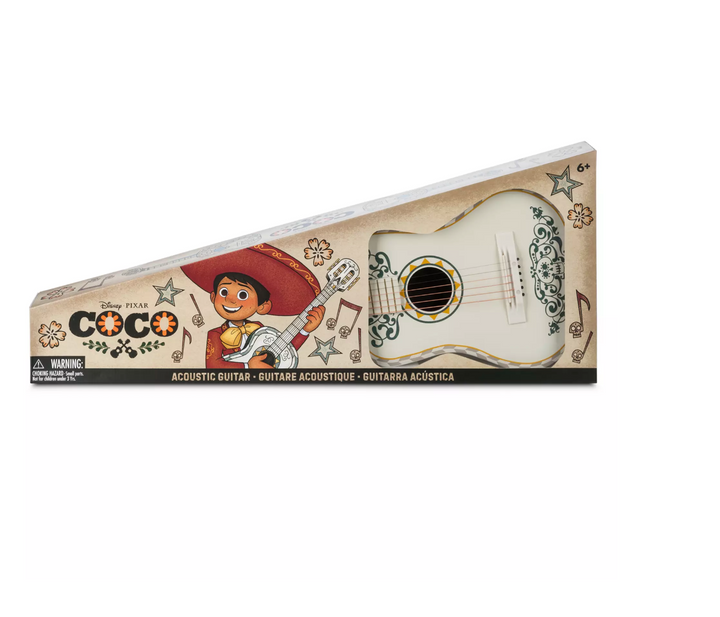 Disney Pixar Coco Miguel 6 String Wooden Acoustic Guitar New with Box I Love Characters