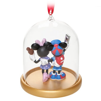 Disney Parks Mickey Minnie Vacation Dome Christmas Holiday Ornament New w Tags