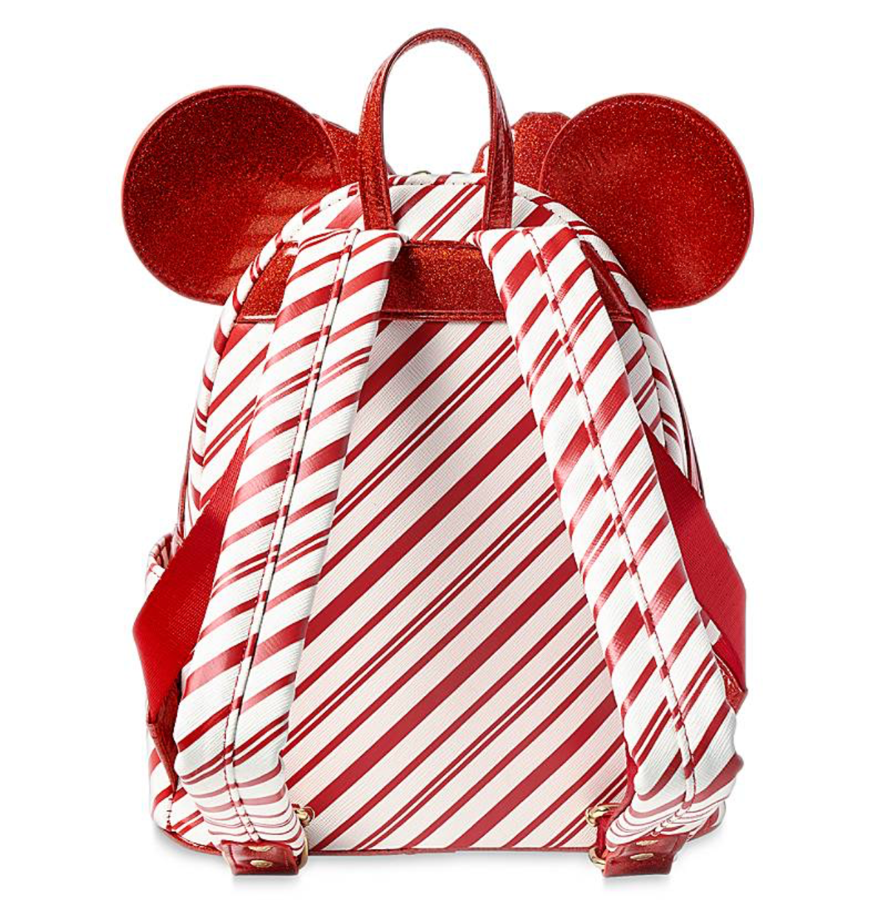 Disney Parks Minnie Peppermint Holiday Christmas Mini Backpack New with Tag