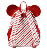 Disney Parks Minnie Peppermint Holiday Christmas Mini Backpack New with Tag