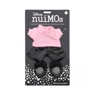 Disney NuiMOs Outfit Pink Sweater with Gray Pants Gray Pom-Pom Shoes New Card