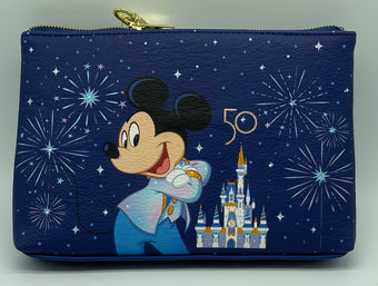 Disney WDW 50th Anniversary Mickey Light Up Wristlet When Phone Rings New Tag