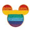 Disney Parks Mickey Mouse Icon Rainbow Patched New