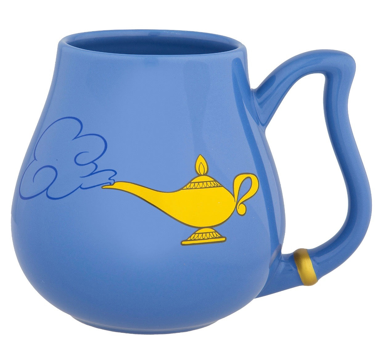Disney Parks Aladdin Genie Face Ceramic Coffee Mug New