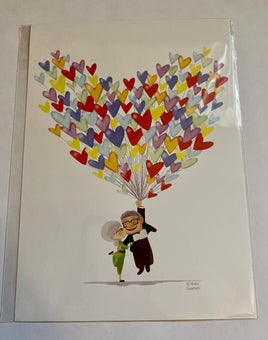 Disney Up Love Adventure by Nidhi Chanani Postcard Wonderground Gallery New