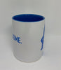 M&M's World Blue Silhouette I'm Awesome You're Welcome Coffee Mug New