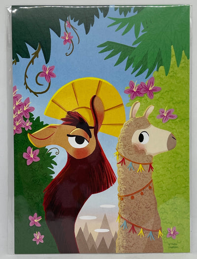 Disney Parks Walk the Llama by Nidhi Chanani Postcard Wonderground Gallery New