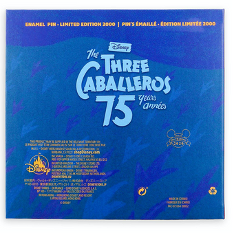 Disney The Three Caballeros 75th Anniversary Jumbo Pin Limited Edition New Box