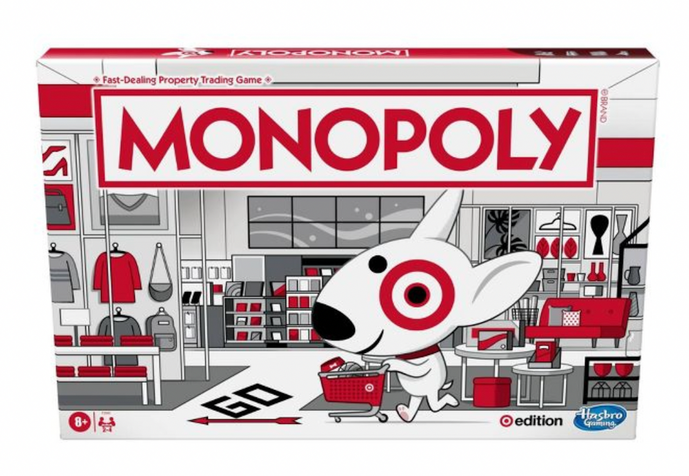 Target Edition Monopoly Game Bullseye Dog Limited Edition New with Box