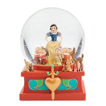 Disney Store Art Of Snow White Snowglobe Dopey Grumpy New with Box