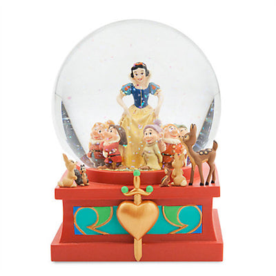 Disney Store Art Of Snow White Snowglobe Dopey Grumpy New with Box