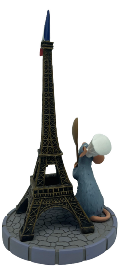 Disney Parks Epcot Paris Remy Ratatouille With Tower Eiffel with Flag Figurine