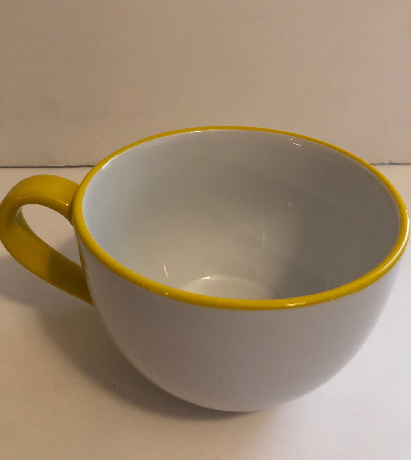 M&M's World Yellow Character Cappuccino Ceramic Mug New