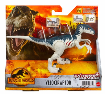 Jurassic World Dominion Extreme Damage Velociraptor Carnivore Walmart Exclusive