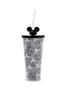 Disney Parks Mickey Ear Hat Travel Tumbler with Straw New