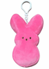 Peeps Easter Peep Pink Bunny Backpack Clip Plush Keychain New with Tag