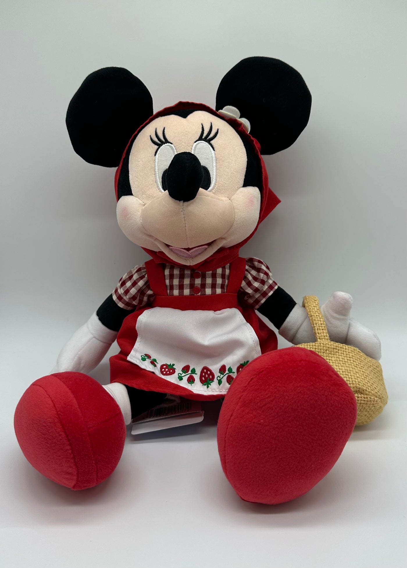 Disney Store Japan Hug and Hug Strawberry Minnie Plush New with Tag