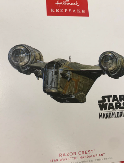 Hallmark 2022 Star Wars Mandalorian Razor Crest Musical Ornament New With Box