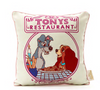 Disney Store Paris Lady and the Tramp Tony Restaurant Pillow New with Tag