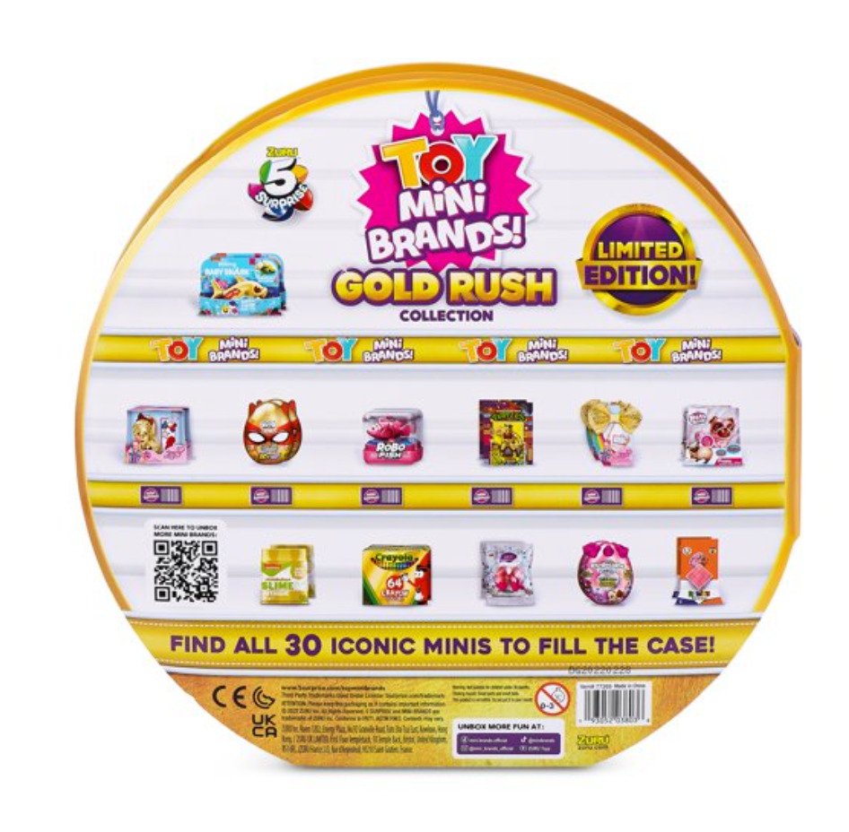 Zuru 5 Surprise Toy Mini Brands Gold Rush Limited Edition Collectors C ...
