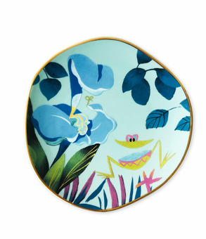 Disney Alice in Wonderland 70th by Mary Blair Dessert Plate Set of 4 New w Box