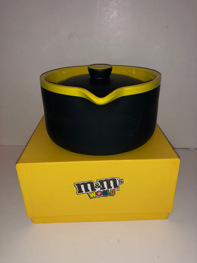 M&M's World Tea Kettle Matte Yellow New with Box