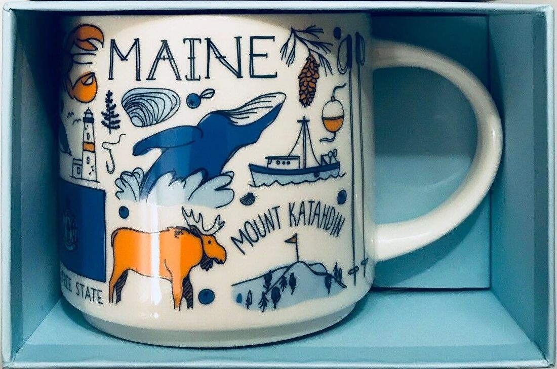 Starbucks Been There Series Collection Maine Coffee Mug New With Box