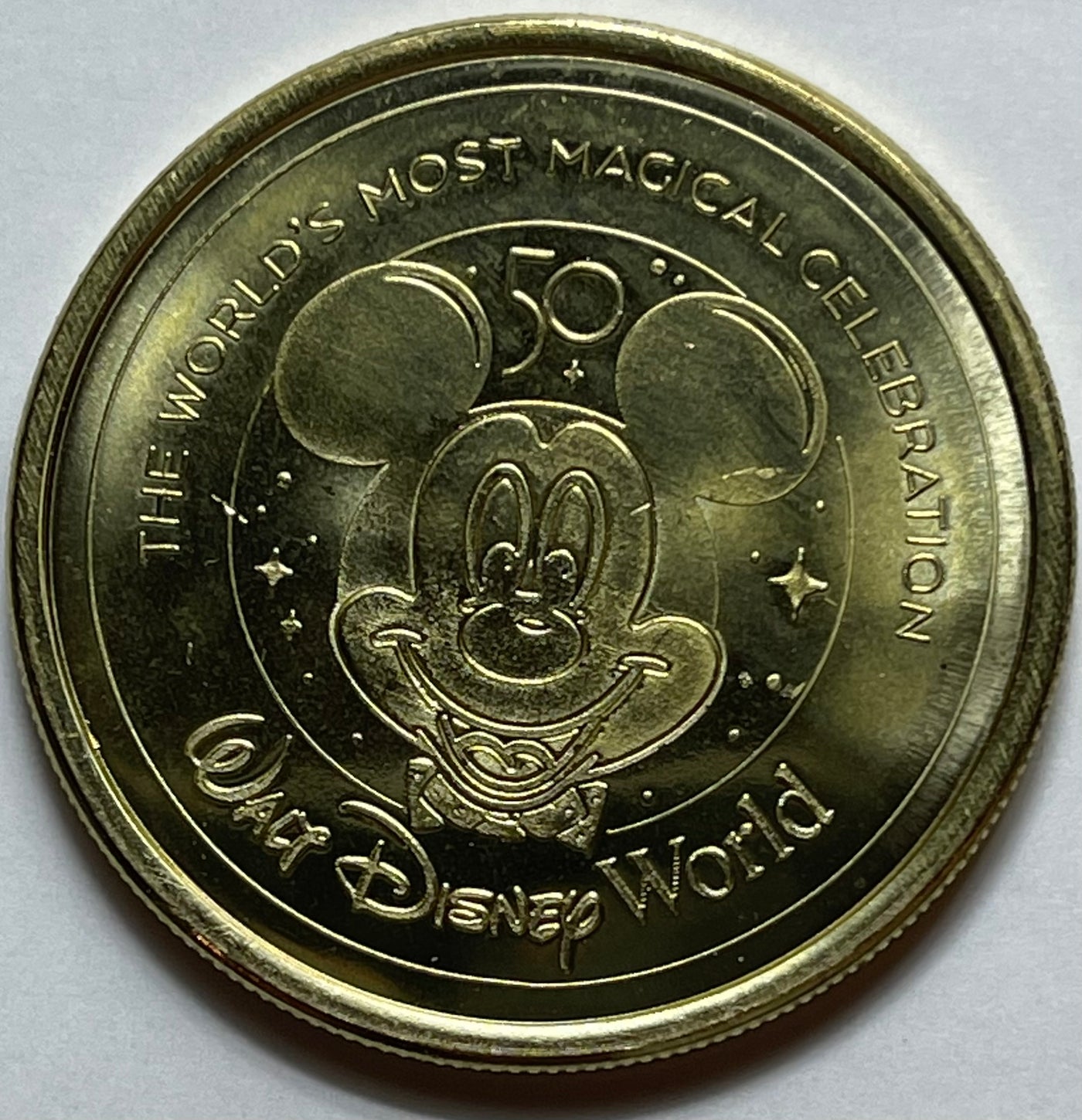 Disney Parks WDW 50th Magical Celebration Jiminy Cricket Coin Medallion New