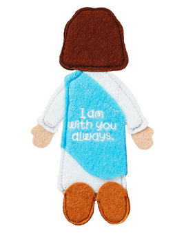 Hallmark With You Always Felt Flat Jesus Take Along Companion New with Card