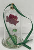 Disney Beauty and the Beast Enchanted Rose Glass Sculpture by Arribas Ornament