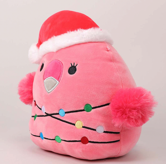 Original Squishmallows Franny 8" in Plush Flamingo with Hat And Lights New