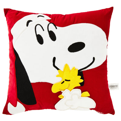 Hallmark Peanuts Santa Snoopy and Woodstock Throw Pillow 16x16 New