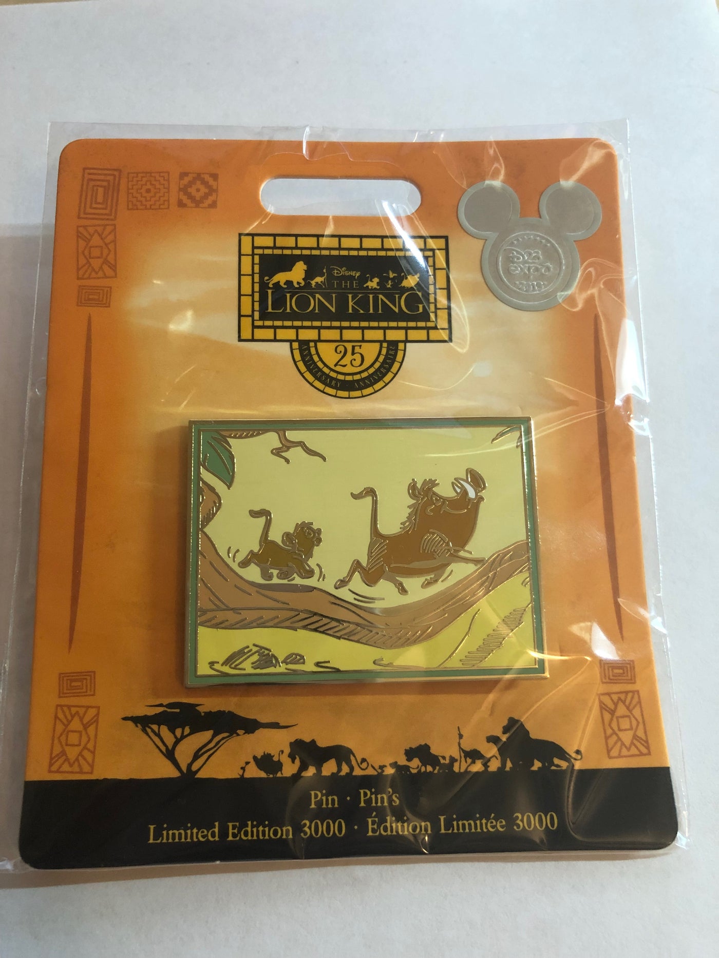 Disney D23 Expo 2019 The Lion King Limited of 3000 Pin New with Card