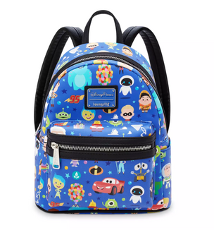 Disney Parks World of Pixar Woody Buzz Sulley Mini Backpack New with Tags