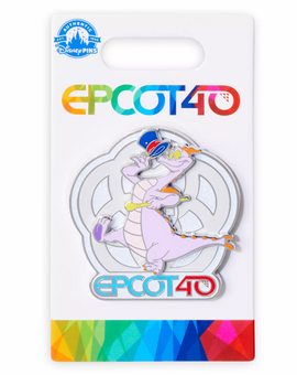 Disney Parks Epcot 40th Anniversary Figment Pin on Pin New with Card
