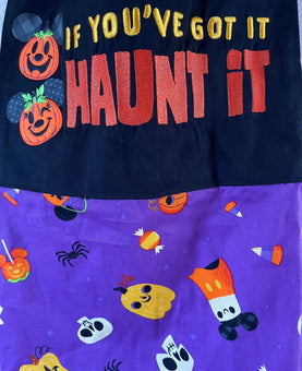 Disney Parks Halloween 2021 If You've Got Iy Haunt It Mickey Apron New with Tag