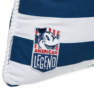 Disney Parks Laugh Love Mickey Americana Throw Pillow New with Tags