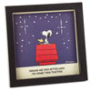 Hallmark Peanuts Snoopy and Woodstock Dream Together Framed Wall Art New