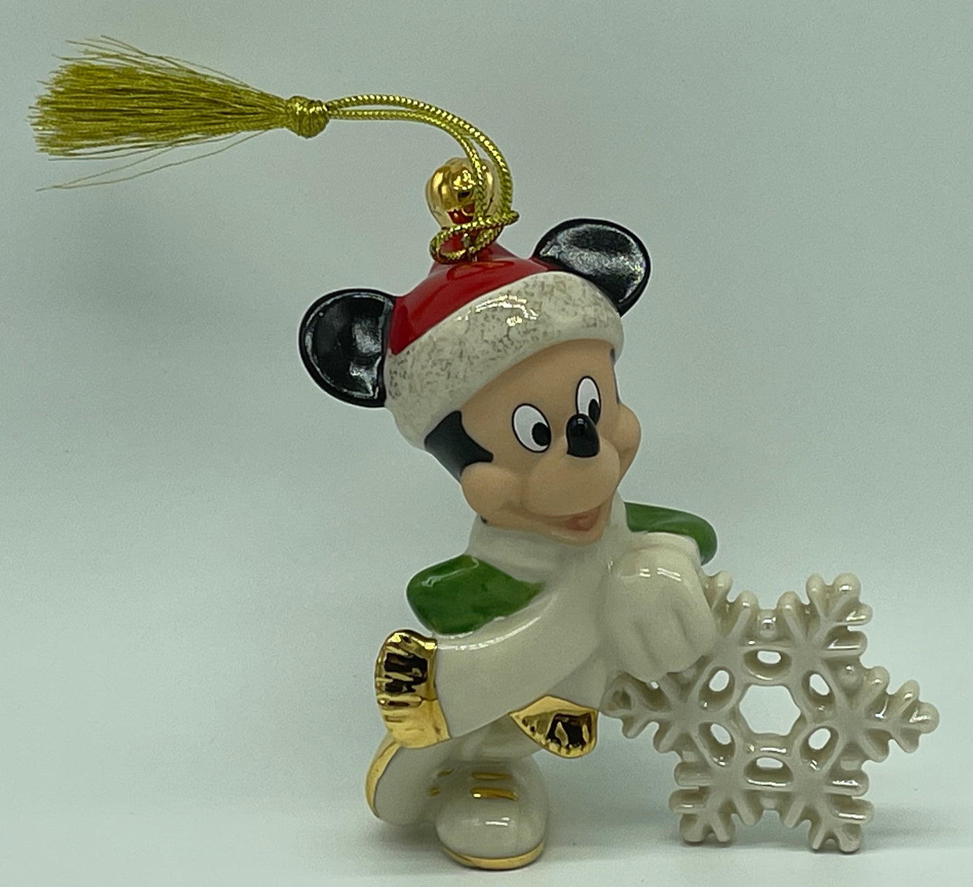 Disney Lenox Mickey Snowflake Christmas Ornament New with Box