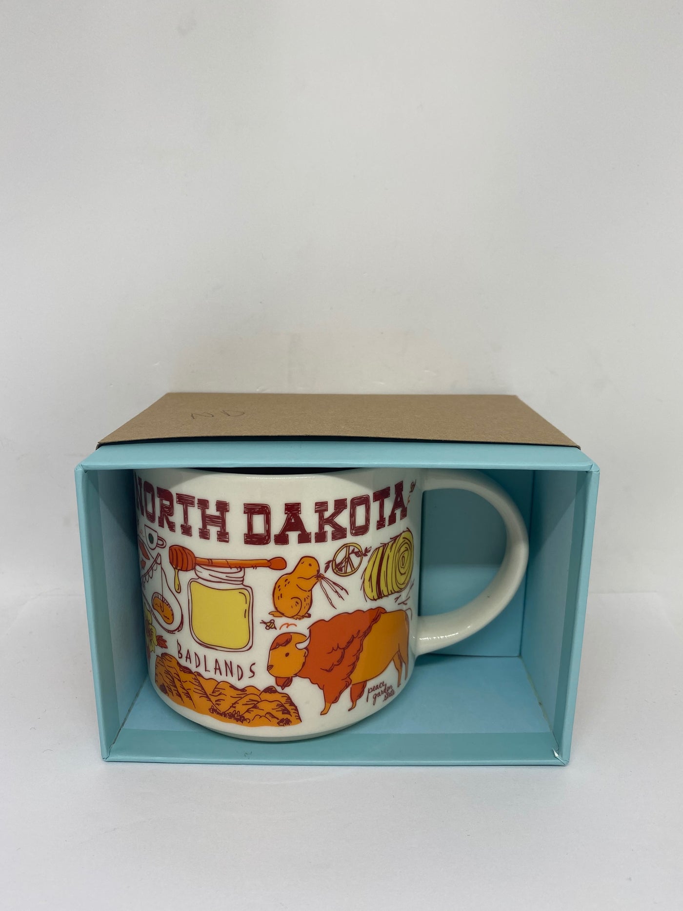 Starbucks Been There Series Collection North Dakota Coffee Mug New With Box