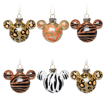 Disney Parks Mickey Mouse Icon Ornament Set Wild Animal Ornament Set New