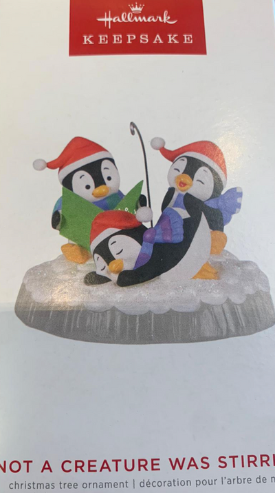 Hallmark 2022 Not a Creature Was Stirring Penguins Christmas Ornament New Box