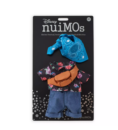 Disney NuiMOs Outfit Floral Shirt with Bandana and Sling Bag Set New with Card