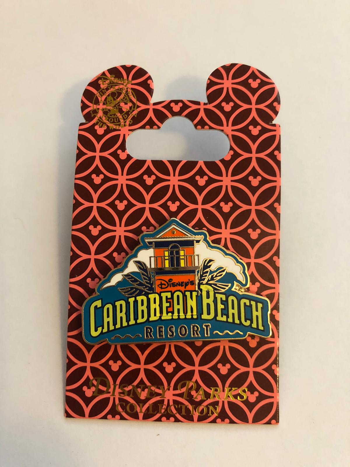 Disney Parks Caribbean Beach Resort Pin New with Card