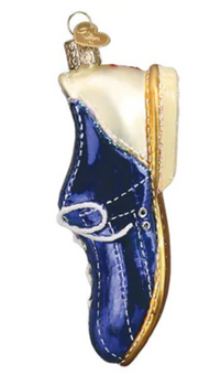 Old World Christmas Bowling Shoe Glass Christmas Ornament New With Box