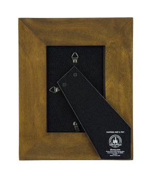 Disney Parks Mickey Icon 4"x6" Brown Wood Picture Photo Frame New